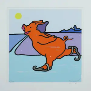 Shunyam - Zeefdruk, Zonder titel - Ingelijst kopen? Bied vanaf 40!