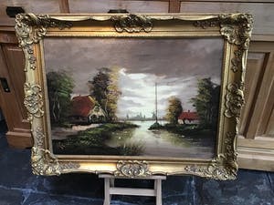 Niet of onleesbaar gesigneerd - Voor anker. kopen? Bied vanaf 1!
