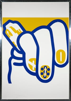 Marte Roling - Zeefdruk, Handen 26 G - Ingelijst kopen? Bied vanaf 1!