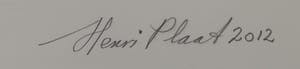 Henri Plaat - Gouache, Zonder titel - Ingelijst (Groot) kopen? Bied vanaf 120!