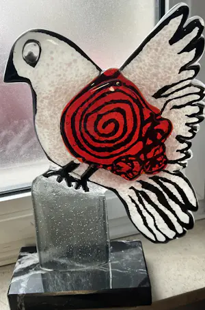 AcheterCorneille - Glazen sculptuur "Paradijsvogel " - handgesigneerd EA 1/1? Enchérissez de 2800!