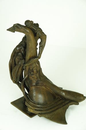 Brons (Onbekend) - Leda en de Zwaan - 12 kg kopen? Bied vanaf 795!