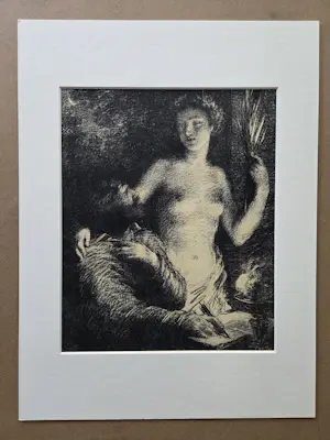 Buy Henri Fantin-Latour - Inspiration. Uit L'Epreuve. Ingelijst.? Bid from 99!