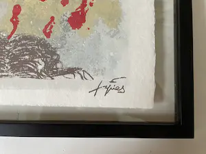 Antoni Tapies - Cabellos y llamas - 1987 - drukgesigneerde litho kopen? Bied vanaf 55!