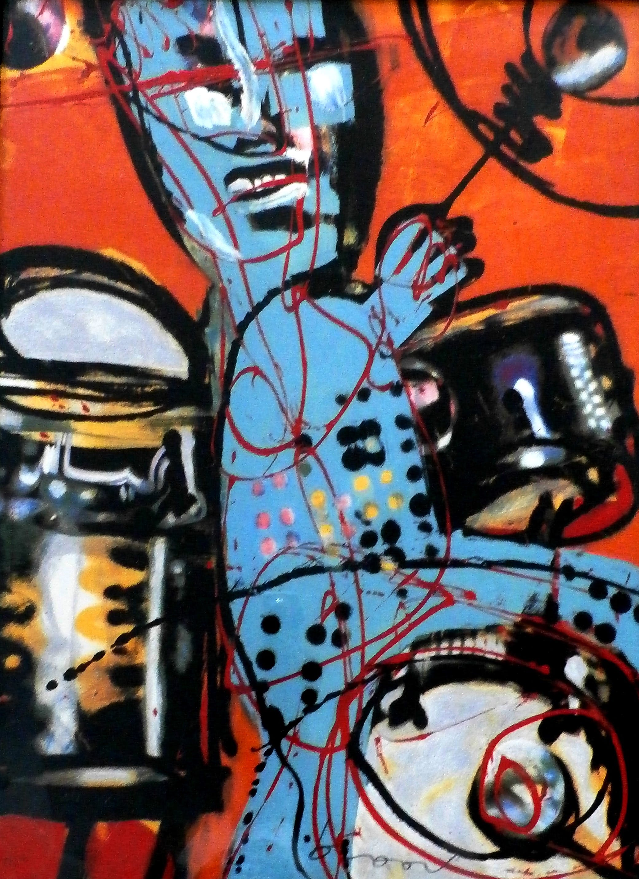 Herman Brood - ingelijste zeefdruk: de drummer - 1990 kopen? Bied vanaf 299!