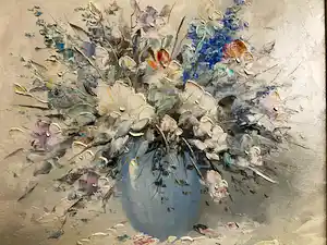 Gerardus Johannes Ernens - Pot met bouquet bloemen vendu pour 100€ !