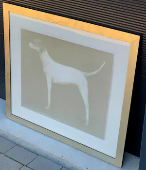 Joe Andoe - Ingelijste zeefdruk: Small Dog (Putty) - 1998 kopen? Bied vanaf 400!