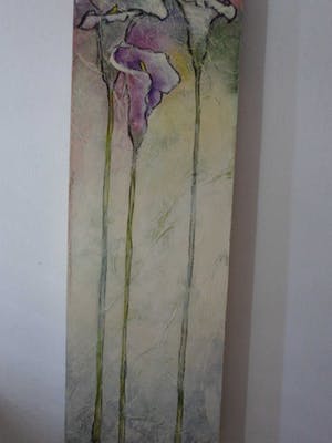 Carla Raadsveld - Acryl op doek, "Aronskelken". kopen? Bied vanaf 100!