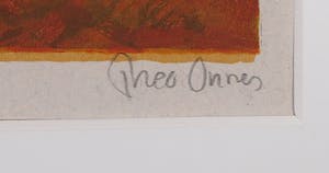 Theo Onnes - Zeefdruk, Pink - Ingelijst kopen? Bied vanaf 35!