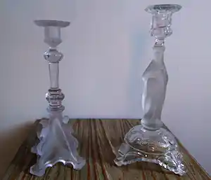 Val-Saint-Lambert - Kandelaar "Griffon" en "Vierge Marie" verkocht voor € 10!