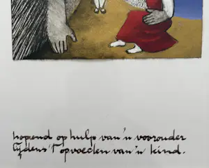 Buy Ans Wortel - Hopend op hulp van 'n voorouder tijdens 't opvoeden van een kind? Bid from 200!
