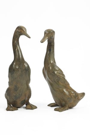 Pierre Chenet - Stel bronzen beelden van loopeenden kopen? Bied vanaf 215!