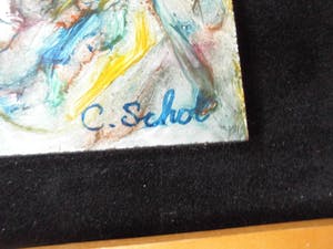 Carla Schot - Olieverfschilderij - Figuren (28+29) kopen? Bied vanaf 35!