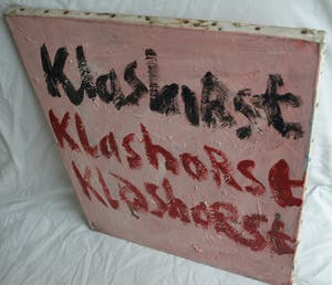 Peter Klashorst - Acrylverf op doek , 3 Handtekeningen – ca 1998 kopen? Bied vanaf 40!