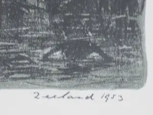 Harry van Kruiningen - Zeeland 1953 - Litho kopen? Bied vanaf 75!