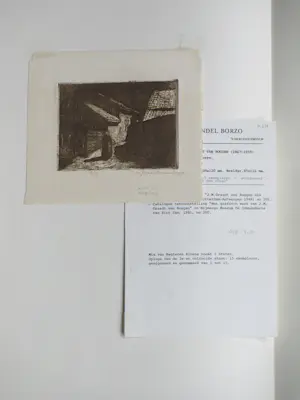 Johannes Graadt van Roggen - Straatje te Veere - Ets kopen? Bied vanaf 90!