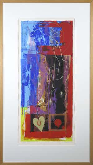 Piotr Konkel - Zeefdruk, Origin - Ingelijst verkocht voor € 35!