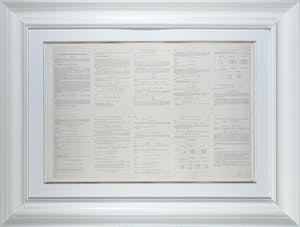 Bernar Venet - Litho, Error Analysis of Recurrence Equations - Ingelijst (Groot) kopen? Bied vanaf 400!