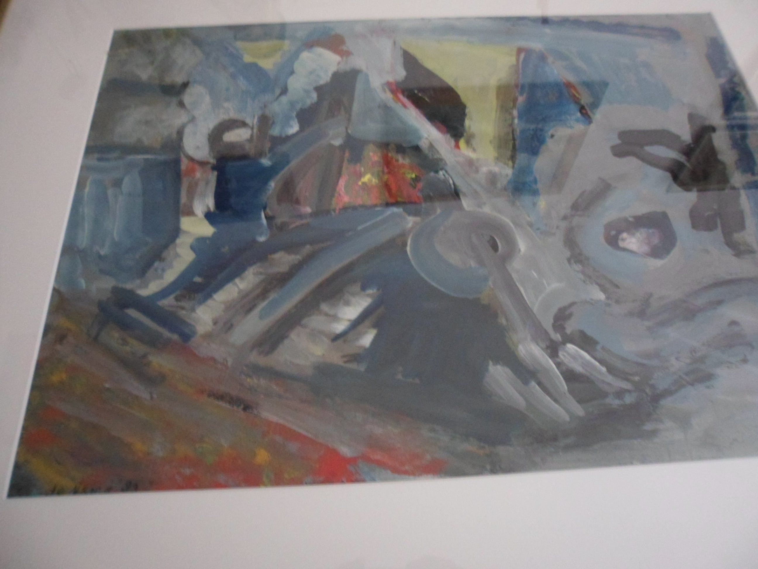 Wendela de Vries - Olieverf op doek , Abstract kopen? Bied vanaf 30!