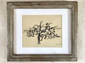 Corneille - ‘Zeer vroeg werk; gouache met Oost-Indische inkt. kaufen? Bieten Sie von 1350!