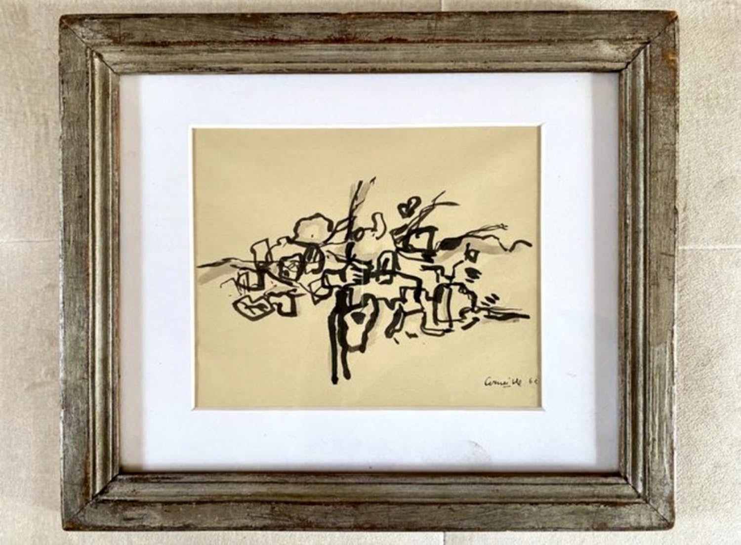 Corneille - ‘Zeer vroeg werk; gouache met Oost-Indische inkt. kopen? Bied vanaf 1350!