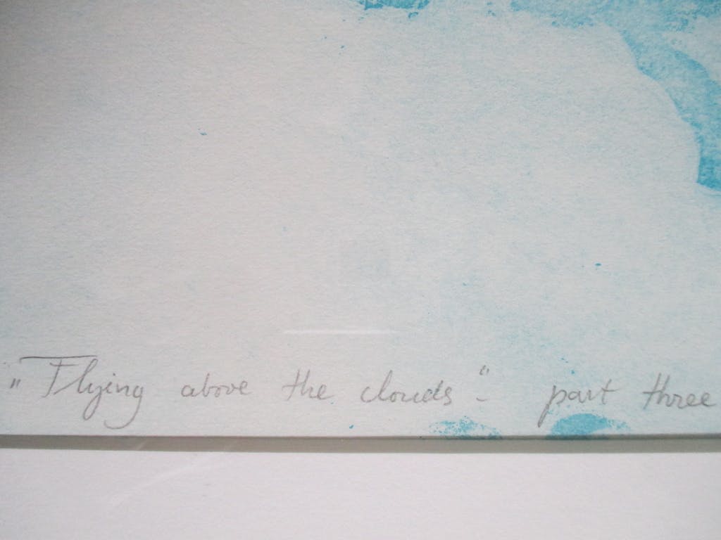 Leentje Linders -  grote ets "Flying above the clouds part three" in Barth lijst kopen? Bied vanaf 60!