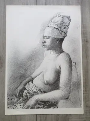 Aat Veldhoen - Afrikaanse vrouw - Rotaprint kopen? Bied vanaf 38!