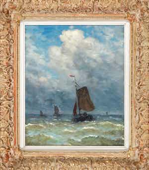 Anton Karssen - Botters op volle zee - verkocht voor € 475!