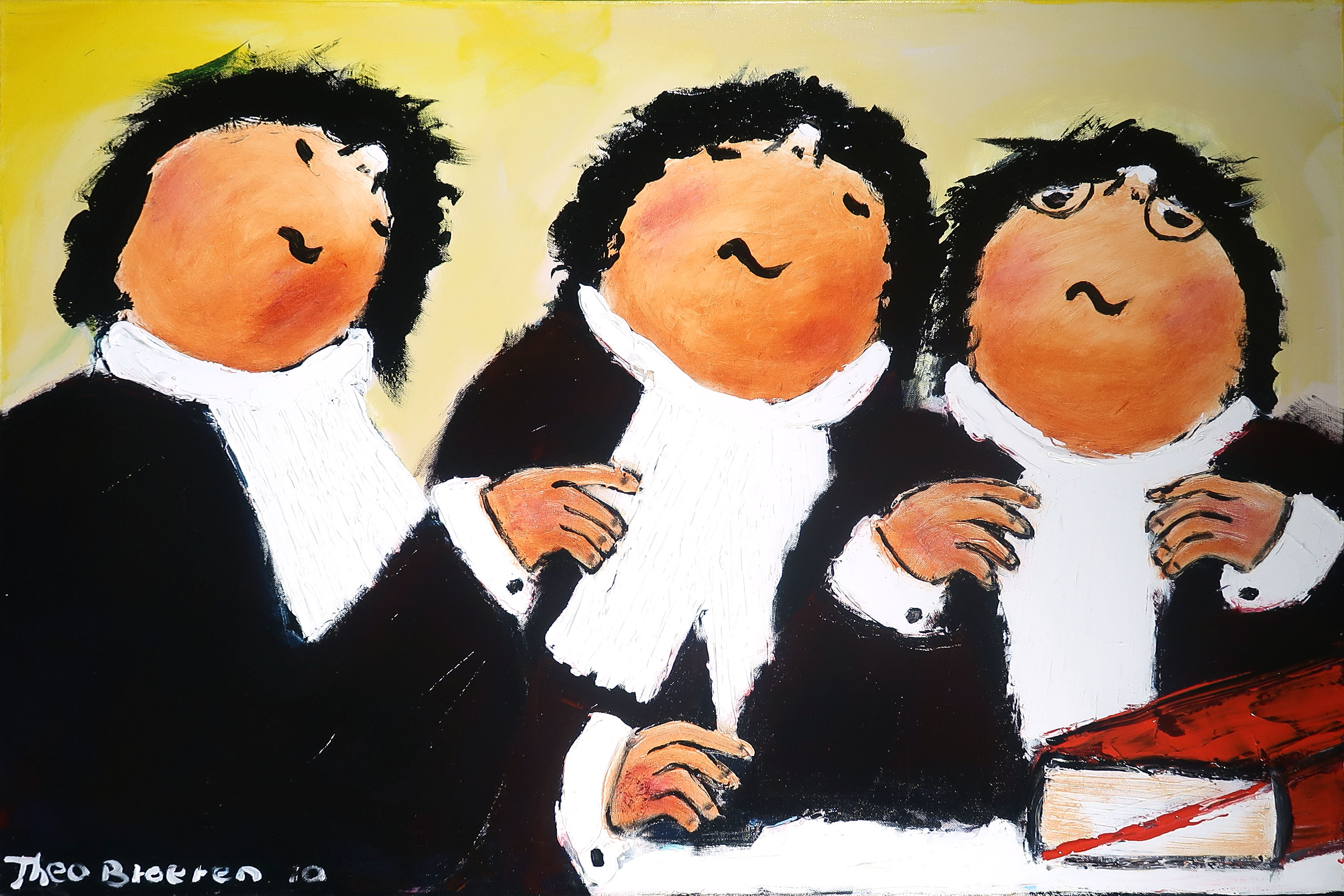 Theo Broeren - Acryl op doek, Law and Order (Groot) kopen? Bied vanaf 150!