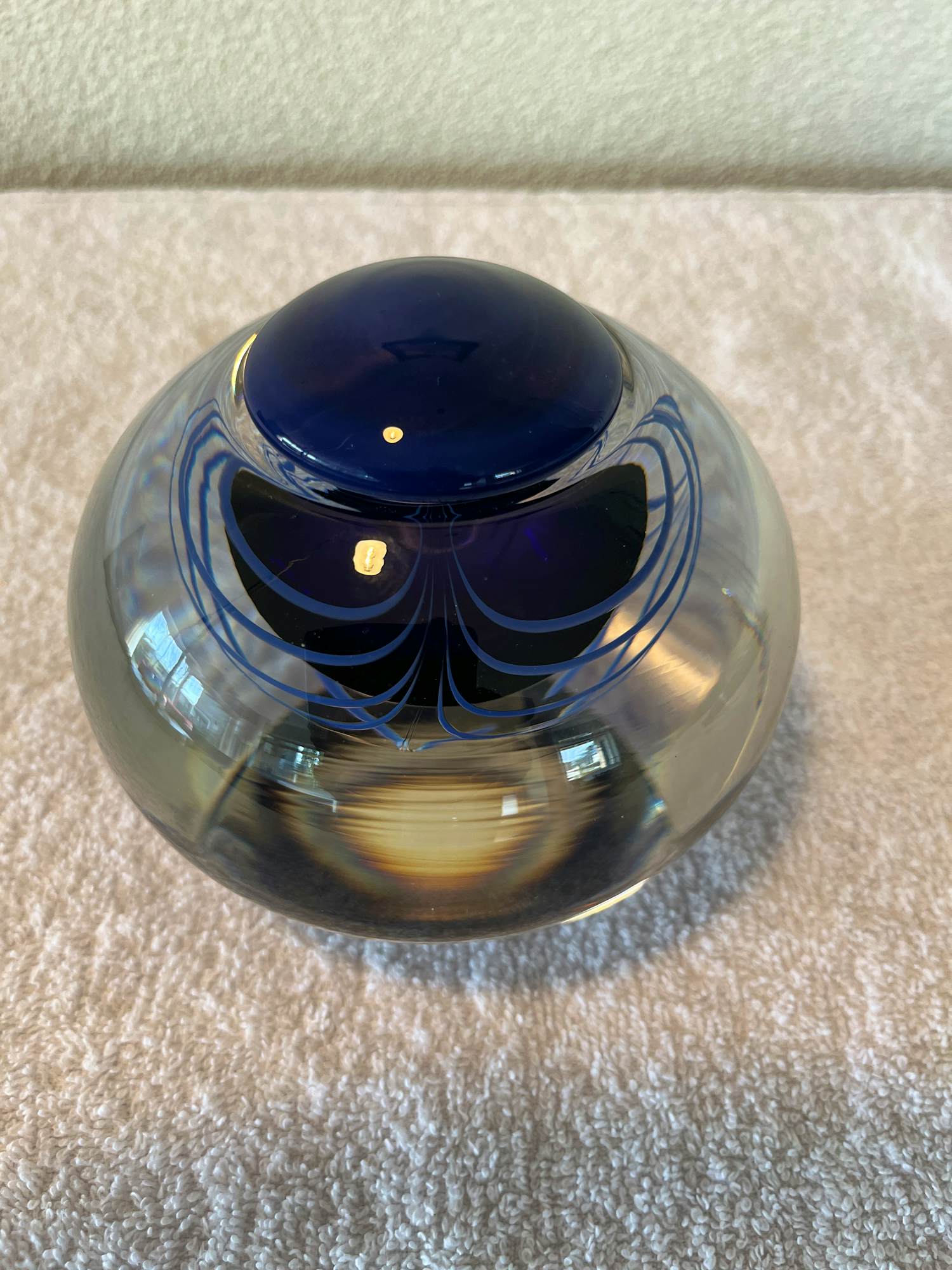 Siem van der Marel - Glazen bol met dekseltje kopen? Bied vanaf 30!