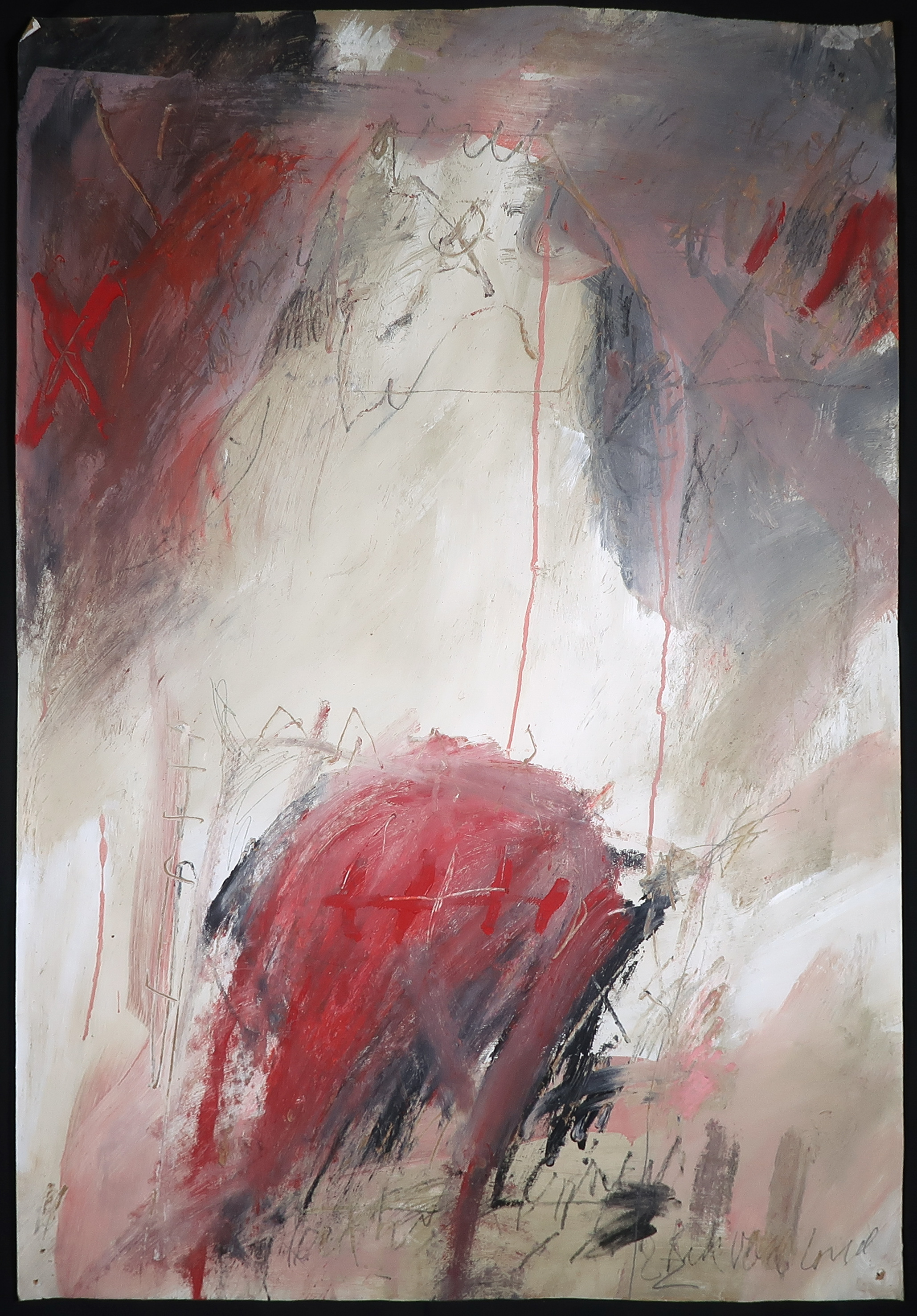 Rik van Iersel - Acryl op papier, Zonder titel (Groot) kopen? Bied vanaf 100!