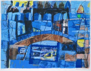 Anneke Peereboom - Zeefdruk, Sailing Signals II - Ingelijst kopen? Bied vanaf 70!