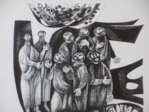 Gerrit de Moree - Hemelvaart - Tekening kopen? Bied vanaf 1!