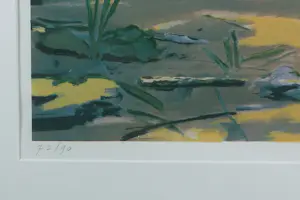 Siert Simon Dallinga - Zeefdruk, Verlaten - Ingelijst kopen? Bied vanaf 60!