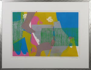 Niet of onleesbaar gesigneerd - Sjabloondruk, Zonder titel - Ingelijst kopen? Bied vanaf 1!