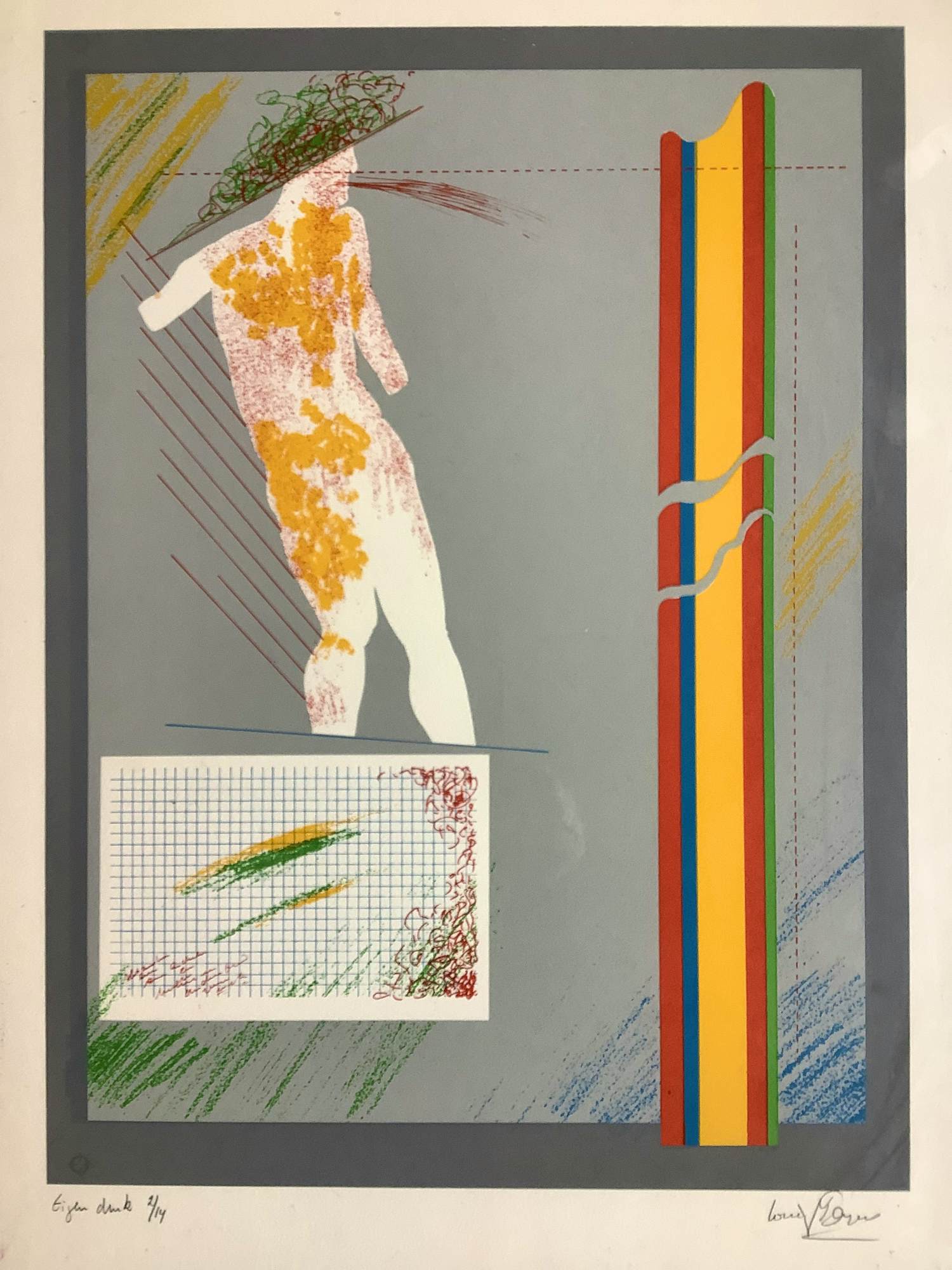 Louis Tangel - Zeefdruk met torso kopen? Bied vanaf 35!