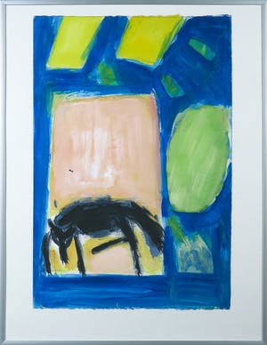 Andre Martens - Gouache, Zonder titel - Ingelijst kopen? Bied vanaf 1!