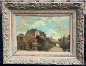 Buy Piet in 't Hout - Olieverfschilderij van Piet In 't Hout .? Bid from 225!