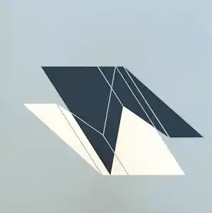 Marcel Floris - Gesigneerde litho - Geometrische compositie - 1973 - 8/50 verkocht voor € 55!