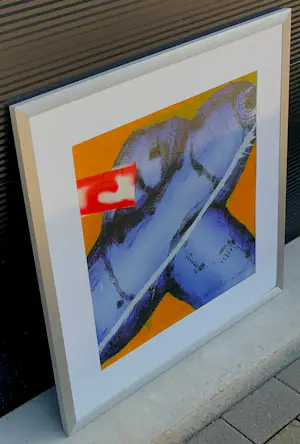 Herman Brood - Ingelijste zeefdruk: Jumbo (nette lijst!) kopen? Bied vanaf 450!