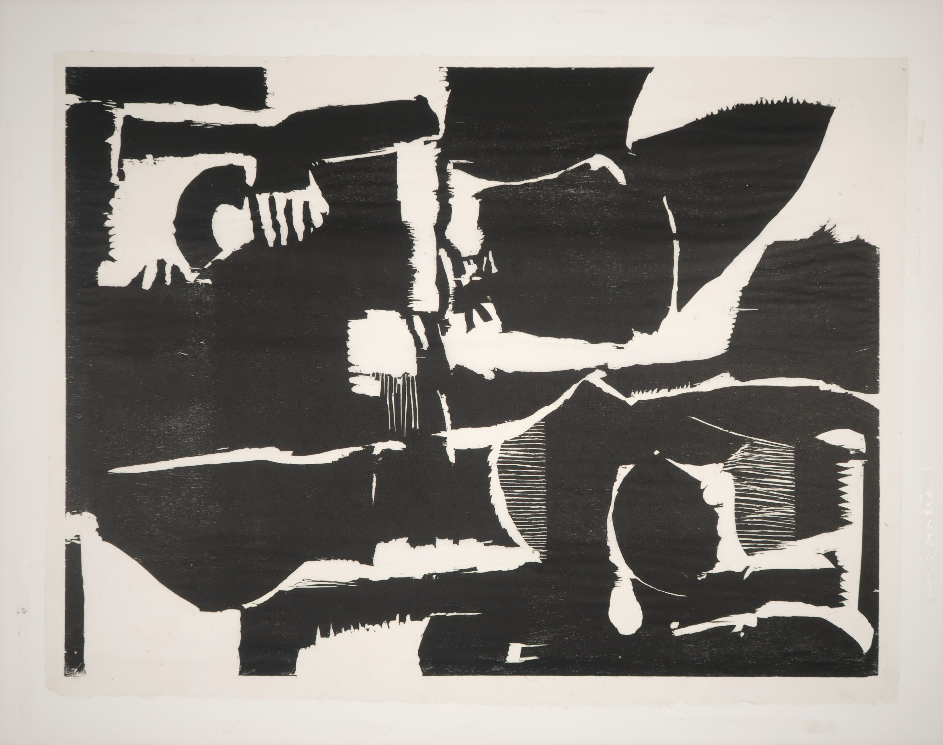 Guillaume Le Roy - Houtsnede, Zonder titel kopen? Bied vanaf 35!