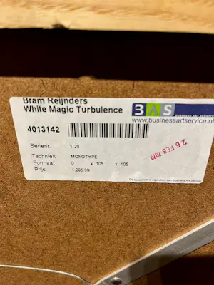 Bram Reijnders - White magic turbulence kopen? Bied vanaf 150!
