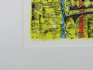 Ans van Dijk - Zeefdruk, Amarillo - Ingelijst kopen? Bied vanaf 50!