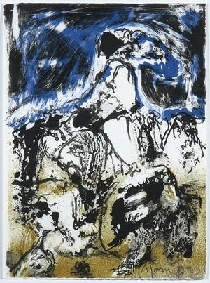 Asger Jorn - Litho uit Die Geschichte vom teuren Brot - Ingelijst kopen? Bied vanaf 1!
