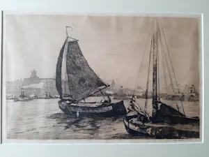 Jan Sirks - Ets, varende botters. kopen? Bied vanaf 45!