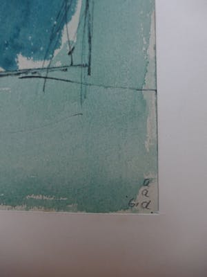Adine Engelman - Abstracte compositie (1961), aquarel kopen? Bied vanaf 40!