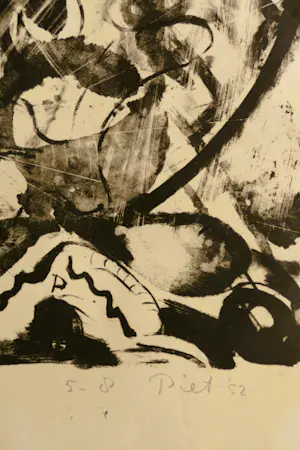 Piet van Stuivenberg - Abstracte compositie 1952 kopen? Bied vanaf 45!