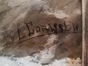 Niet of onleesbaar gesigneerd - Winters dorpszicht kopen? Bied vanaf 1!