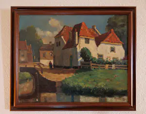 Willem van Roon - Dorpsgezicht met wit huis kaufen? Bieten Sie von 20!