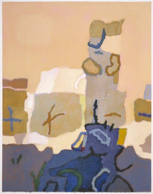 Rob Figee - Acryl op papier, Abstracte compositie kopen? Bied vanaf 40!